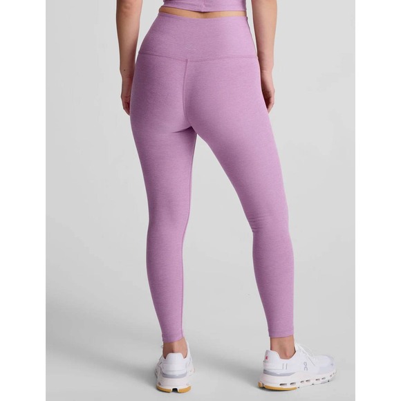 Beyond Yoga Pants - Beyond Yoga L Spacedye Caught In The Midi High Waisted Leggings Purple Heather